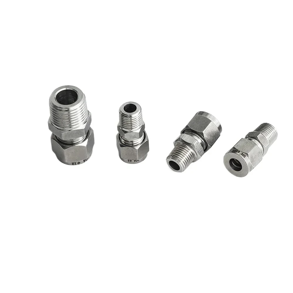 Conector de unión de tubo de compresión BSPT NPT Macho, 1/8 \