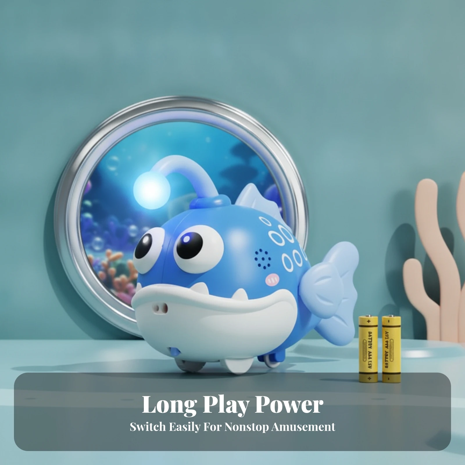 electric-clownfish-toy-sound-activated-light-up-clownfish-toy-electronic-marine-creature-rounded-edges-plaything-auto-driving