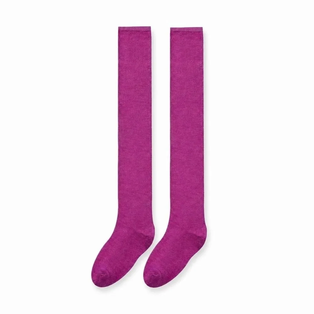 1 Pair Glitter Finish Over Knee High Socks Sheer Thin Fabric Stretchable Length Long Stockings Soft Silky Texture Breathable