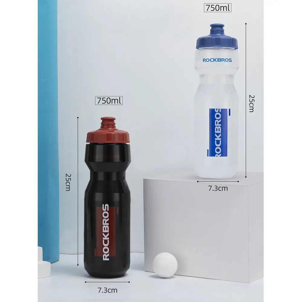 ROCKBROS Fahrrad-Trinkflasche aus Kunststoff für Outdoor-Laufsport, Quetschflasche, Fahrradbecher mit Flaschenhalterung – Detail 6