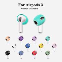 1 Pair Soft Anti Slip Silicone Ear Cover For AirPods 3 Earphone Protective Earbuds Eartips Earphone Replacement Accessories