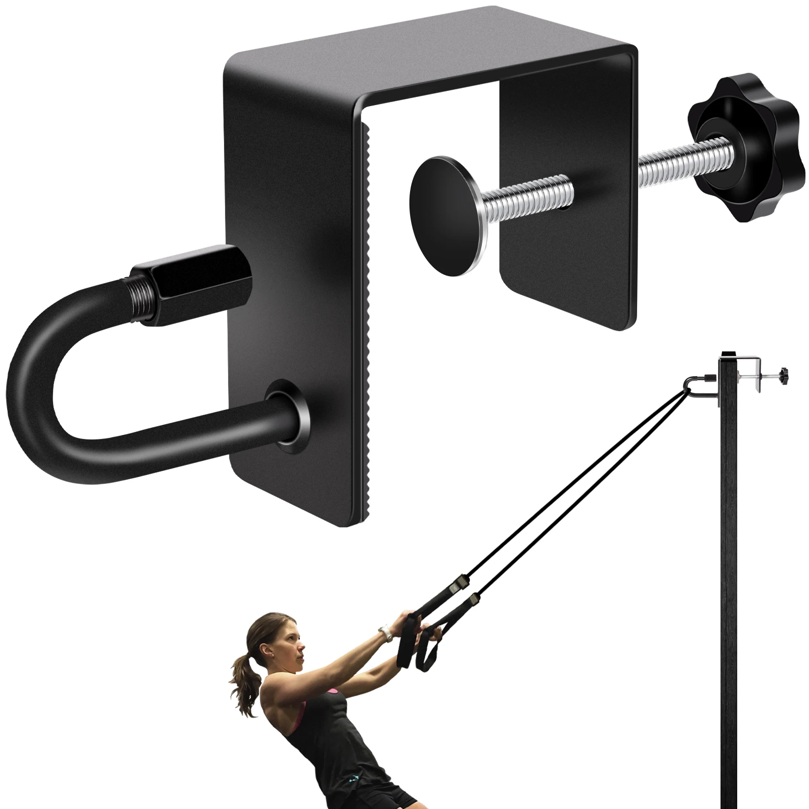 

Door anchor for resistance bands, heavy-duty door anchor for fitness bands, workout door mount anchor for bodyweight straps