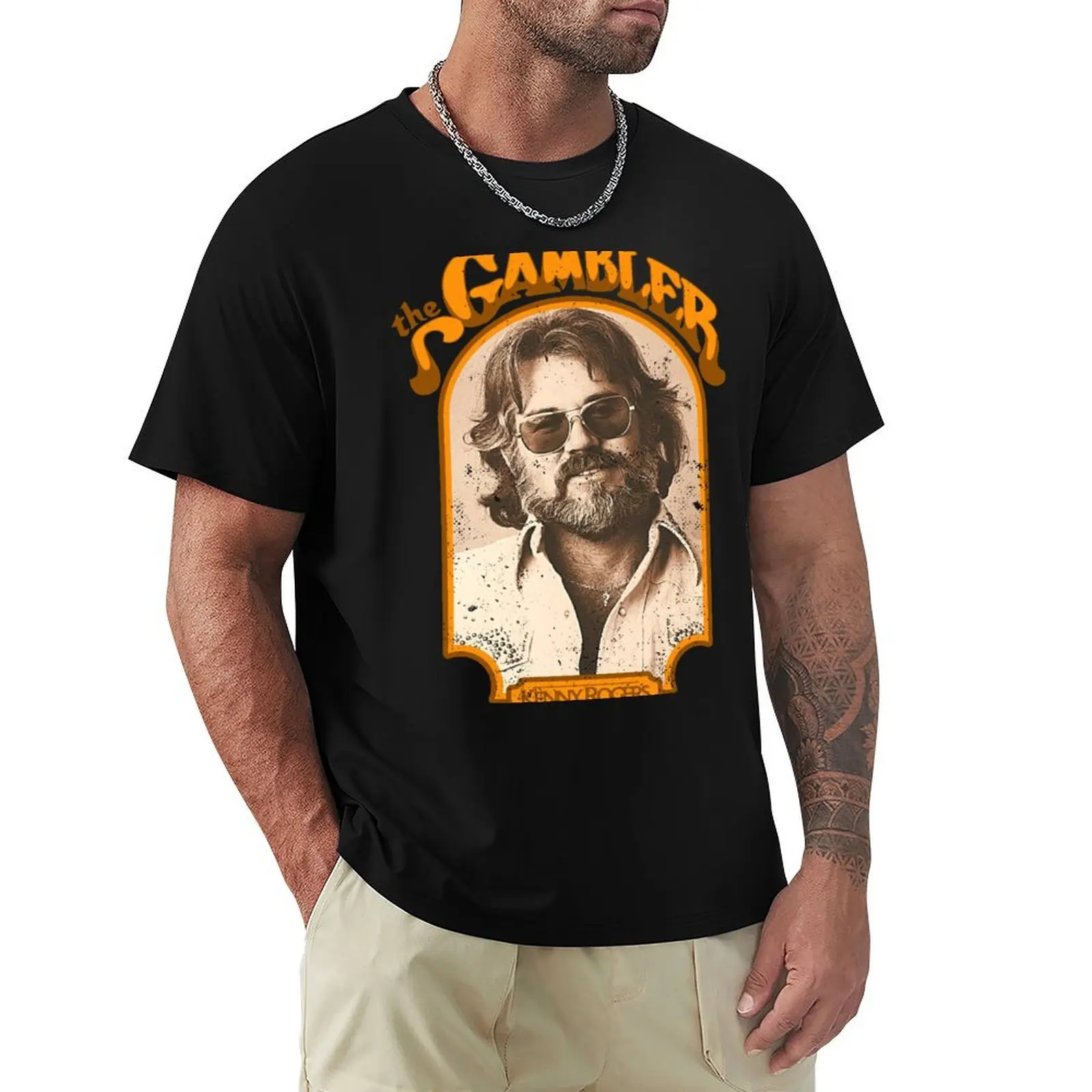 Kenny Rogers The Gambler T-Shirt Casual Everyday Short Sleeve T-Shirt