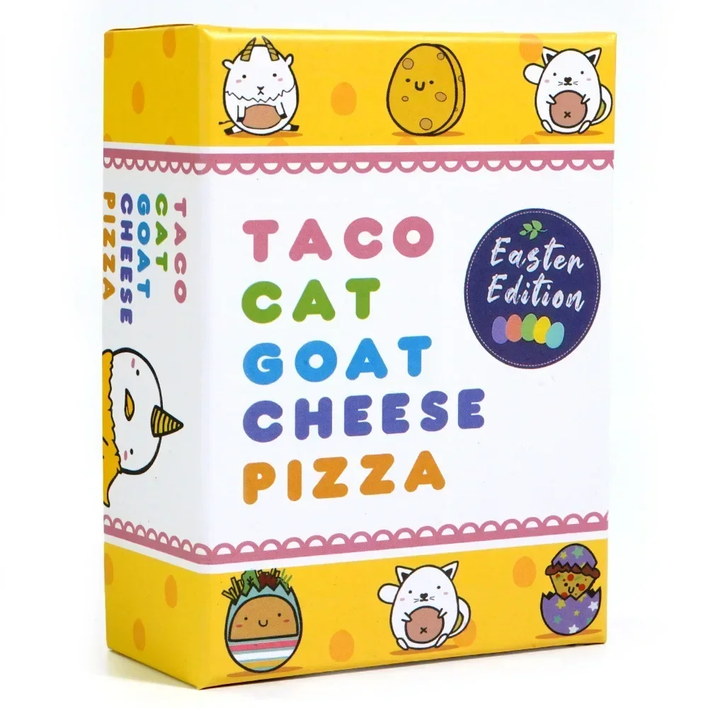 Taco Cat Goat Cheese Pizza Playing Cards Easter Edition Elf Candy Board Funny Games for Couples 2-8 People Friends Party Games