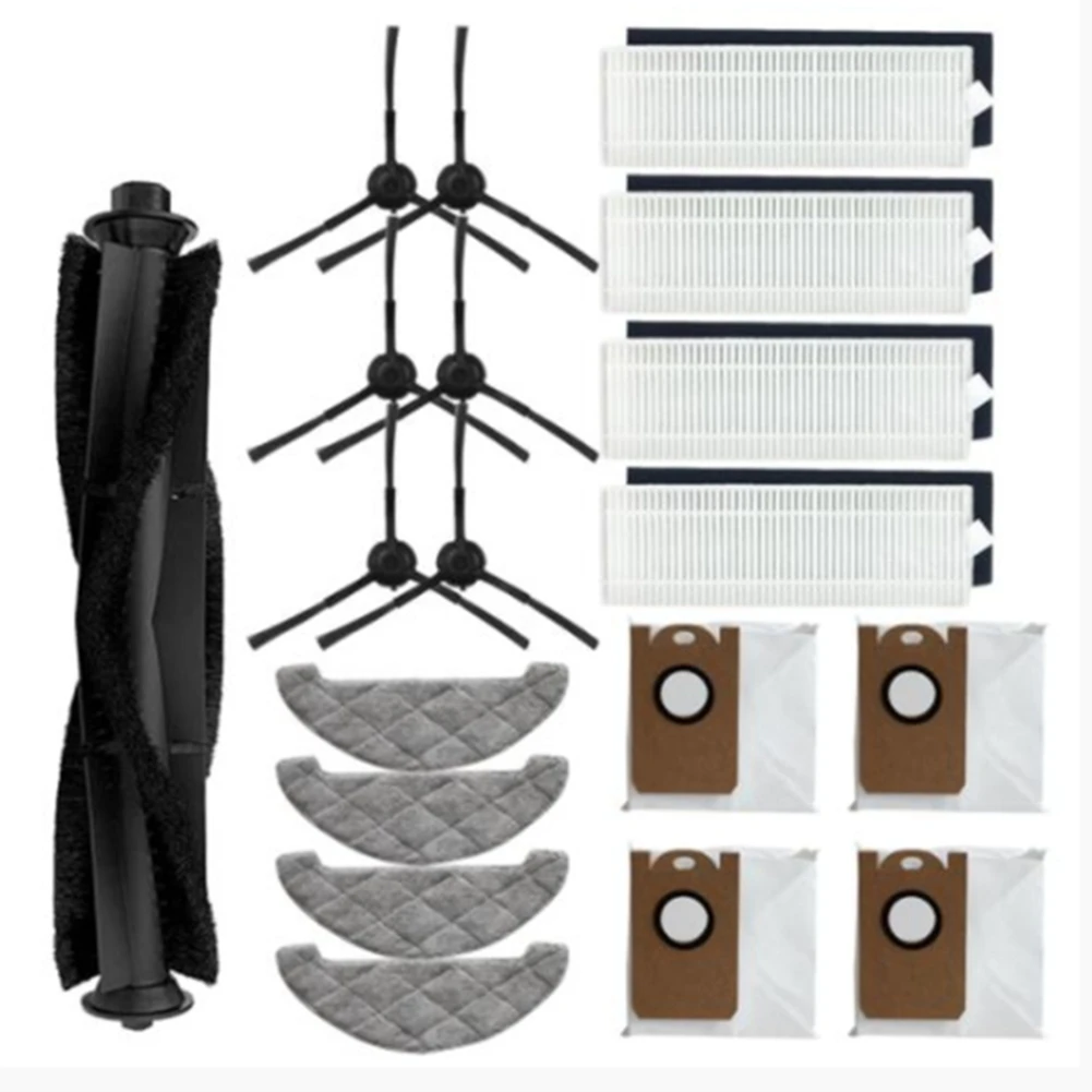 Robô Aspirador Acessórios Substituição, Escova Lateral, Esfregões HEPA, Saco De Pó, Filtro para Viomi S9, 19Pcs
