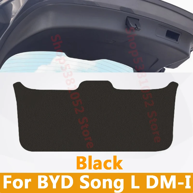 

For BYD Song L DM-I EV 2023 2024 2025 Car Rear Trunk Tailgate Protection Pad Trunk PU Leather Decorative Pad Accessories Cover