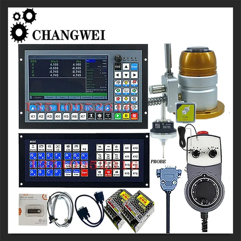 Ddcs-exper 3/4/5 Axis Cnc System Motor Controller z Axis Sample 3d Angle Finder Latest Extended Keyboard mpg 75w24v Dc
