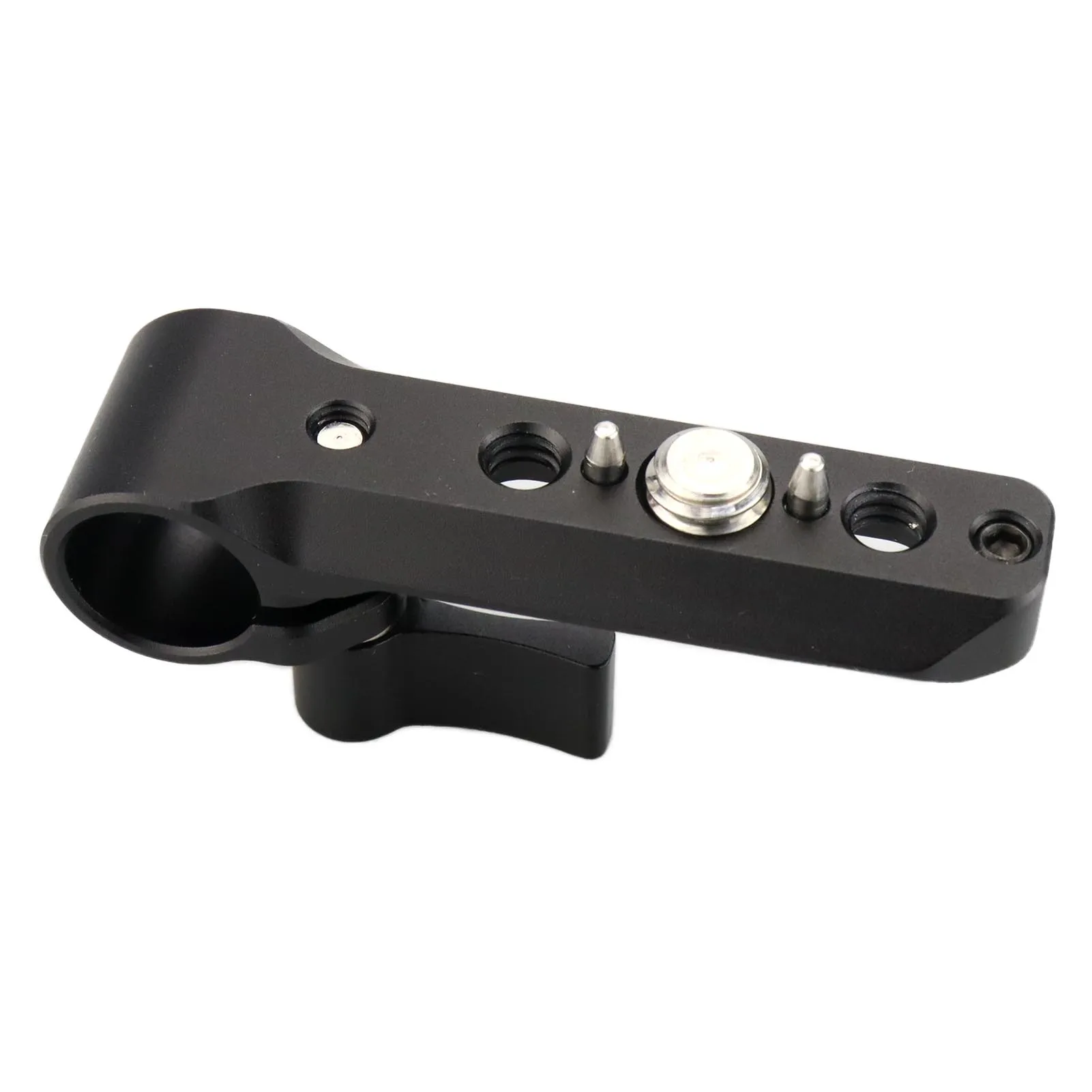 DOJNOG Single 15mm Rod Clamp with NATO Rail,for ARRI Locating Hole,Compatible with Standard 15mm Rod and NATO Clamp -230