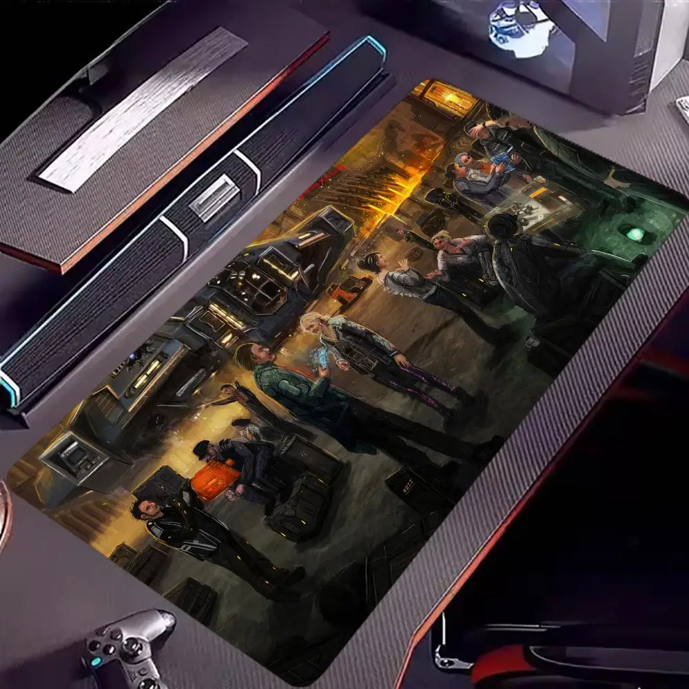 Popular large-scale games E_Elite D_Dangerous mouse pad, computer accessory desktop gaming rubber non-slip durable mouse pad XXL