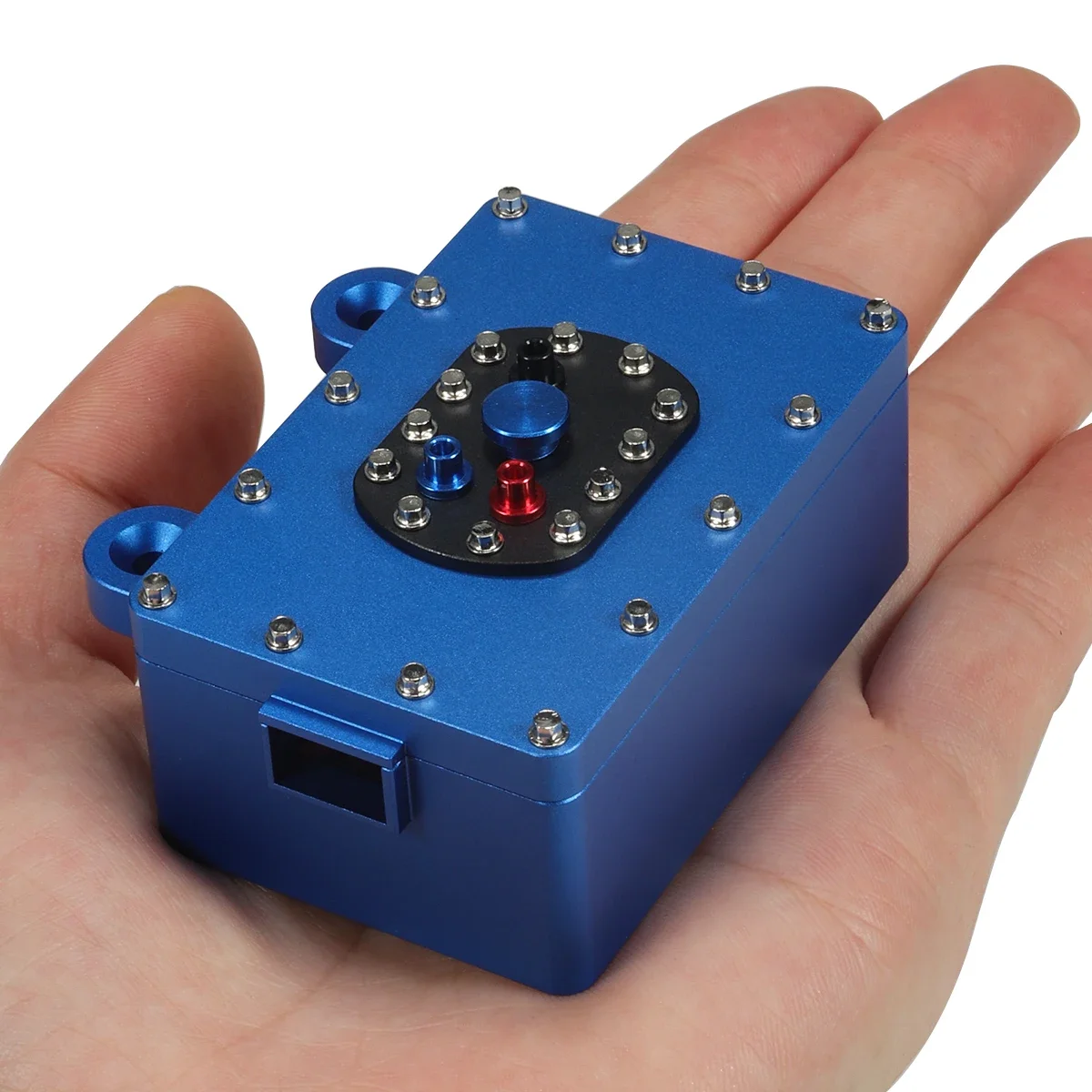 Aluminum Receiver Box 60*40*26mm Scale Fuel Tank for 1/10 RC Crawler Rigs SCX10 Capra RR10 VS4-10 Phoenix TRX4 TRX6 TF2 D90 CC01