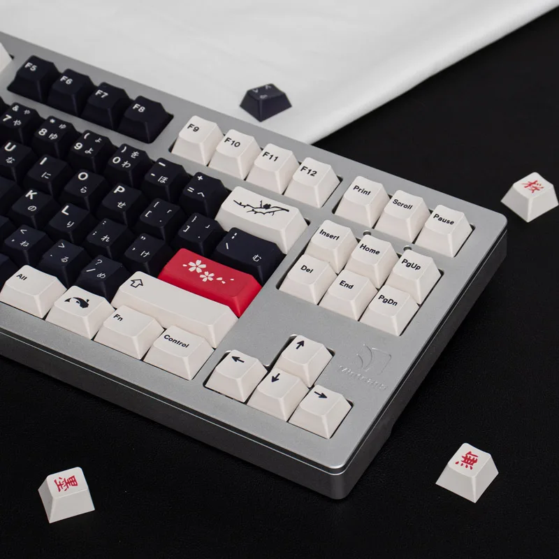 Sumi Large Set Cherry Profile Pbt Keycap Dye-Sub English Custom Personality Keycaps For Mechanical Keyboard   61/64/68/75/84/87