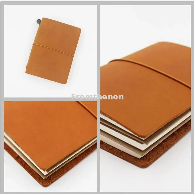 Genuine Leather Travelers Notebook Passport Personal Diary Vintage Journal Notebooks And Journals Retro Stationery Business Gift