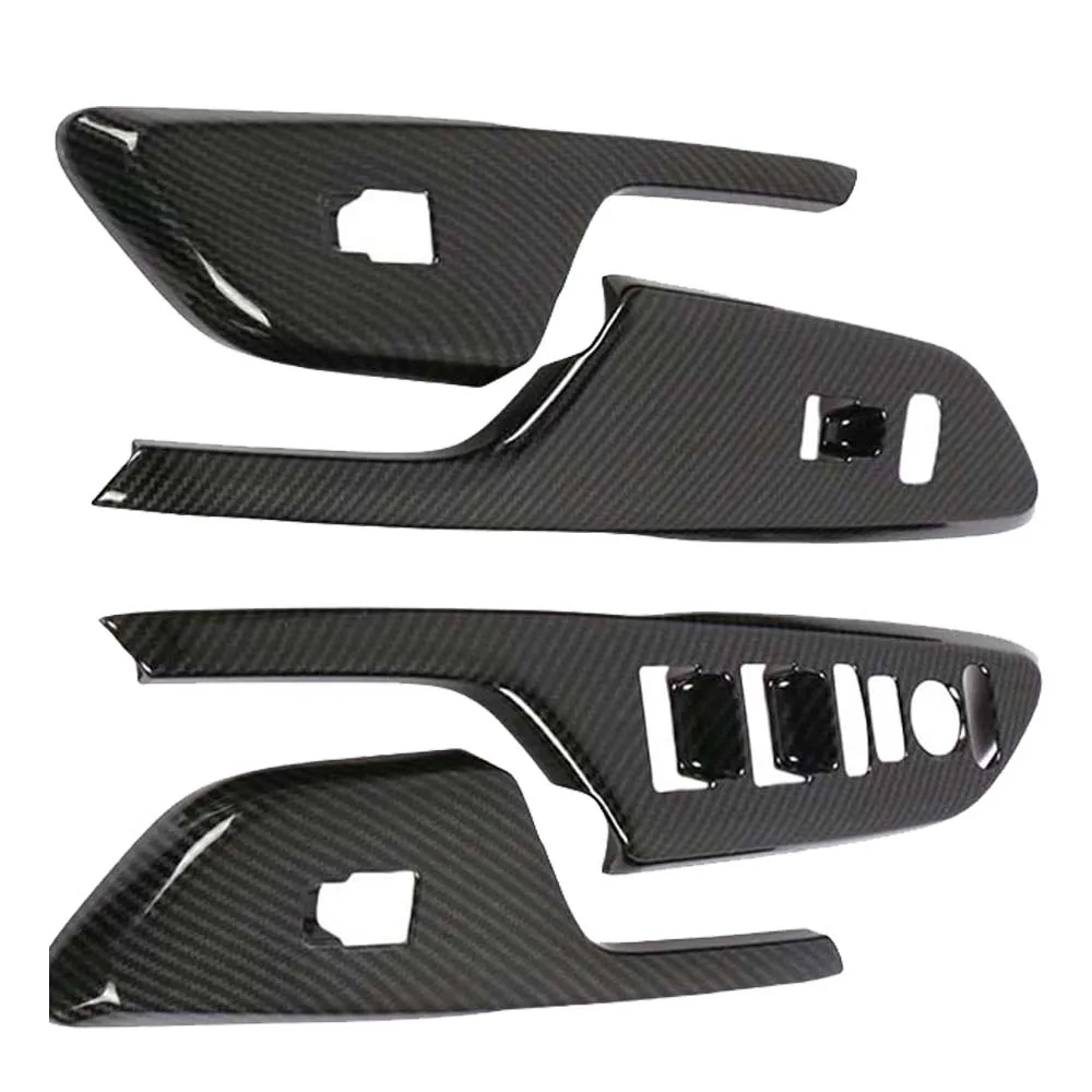 Window Lift Switch For Honda 10th Generation Civic 2016 2017 2018 2019 2020 2021 Carbon Fiber Red Cars Accessories Decoration 5