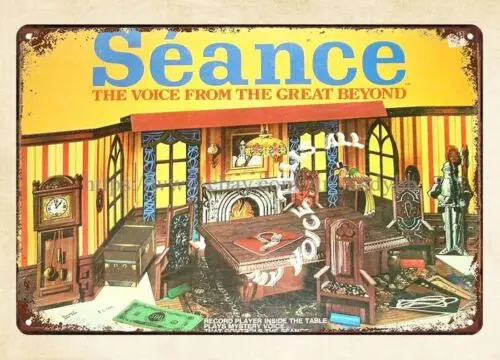 1970s Voice of the Mummy board game Seance metal tin sign design metal sign