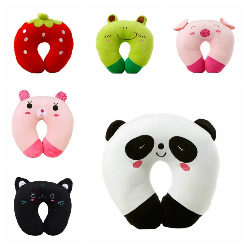 Cartoon Design Cars Neck Pillow Fruits Watermelon U Shaped Foam Pillow Travel Office Cushion Cute Pillows For Children/Adults