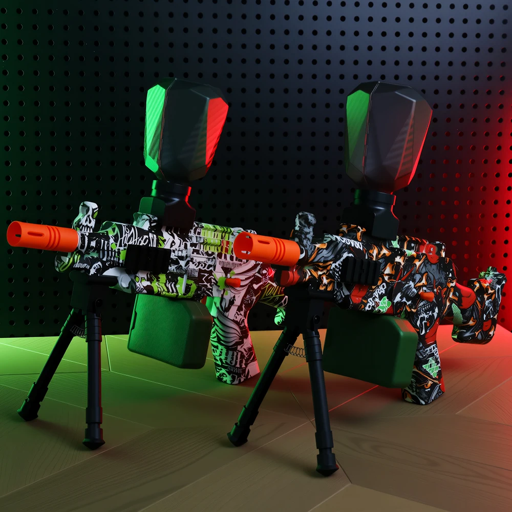 M249 เจลบอล Blaster ชุด-ชาร์จกลางแจ้ง COMBAT ของเล่นสําหรับวัยรุ่น 14 +, ของขวัญที่สมบูรณ์แบบสําหรับ Boys & Girls * ไม่รวมลูกปัดเจล