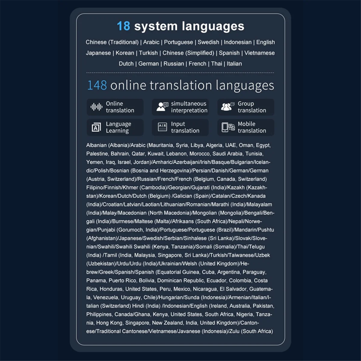 B43C 4G AI Translator Recorder Support 148-Language Real-Time Translation Offline Translation ChatGPT Voice Photo Translator