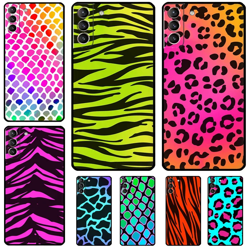 Cyan Giraffe Leopar… - image