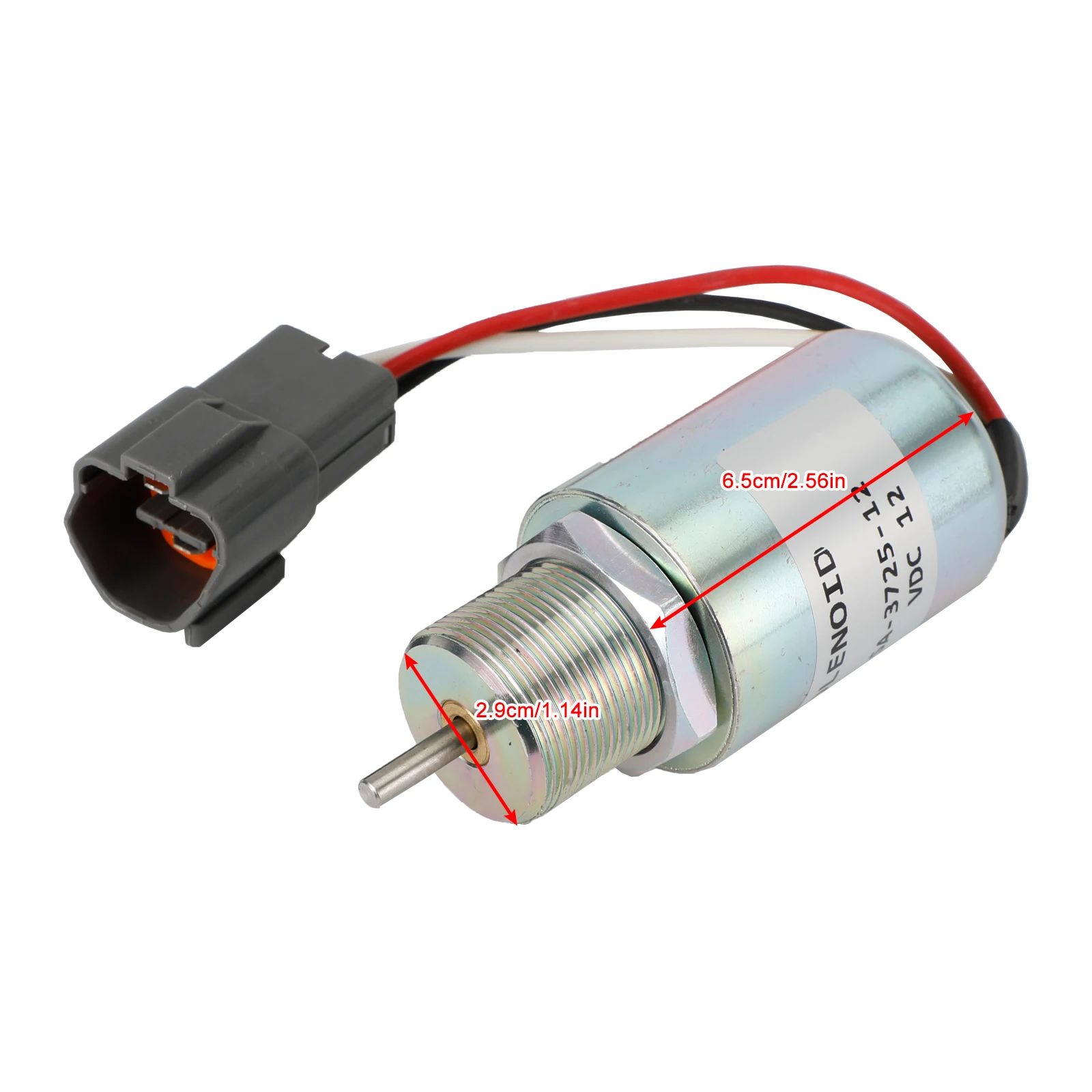 Areyourshop SA-3725 30A87-20400 Fuel Shut Off Solenoid  12V For Mitsubishi L3E S3L S4L