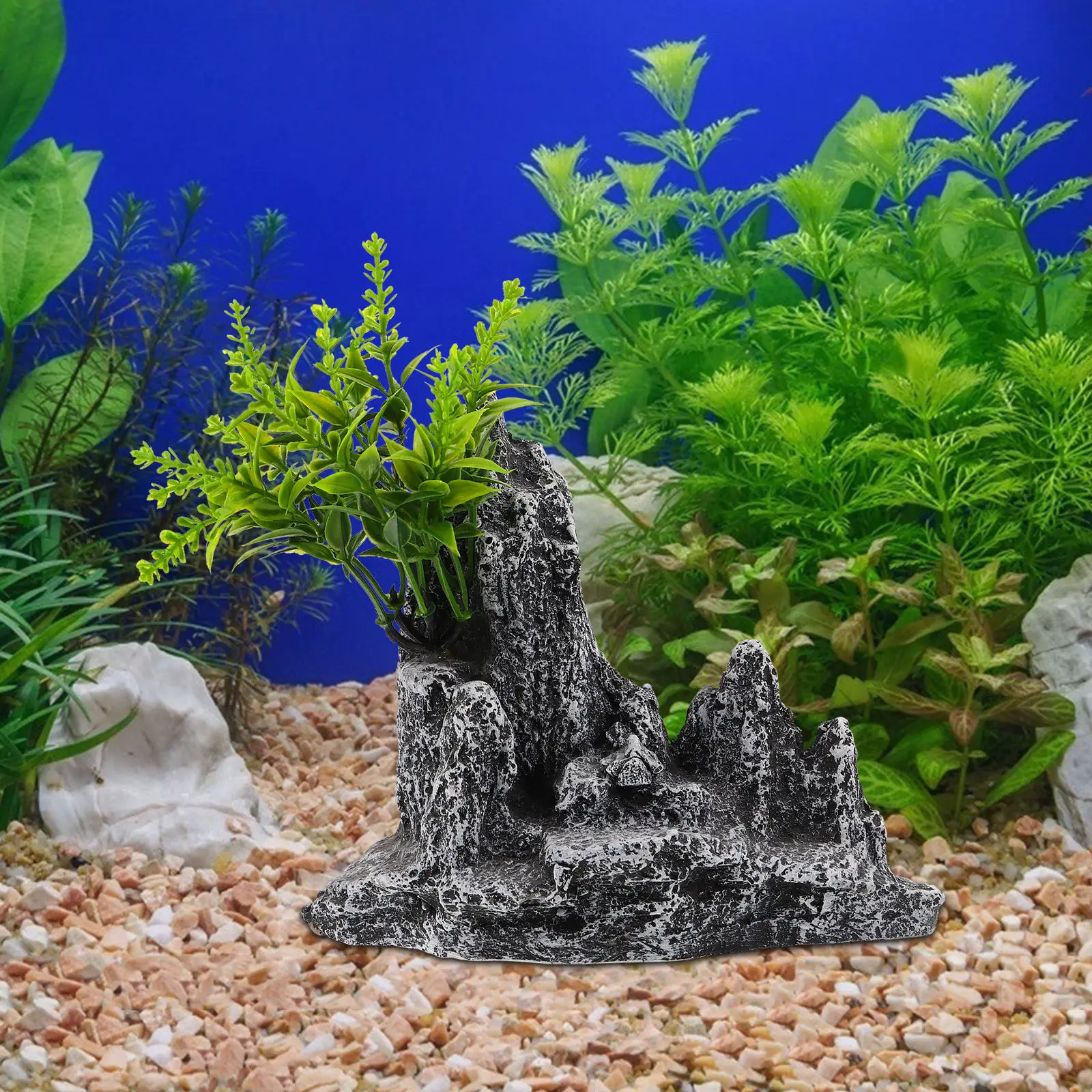 

Artificial Aquarium Rock Mountain Decoration Realistic Lifelike Landscape Stone for Fish Tank Landscaping Simulated Mountain