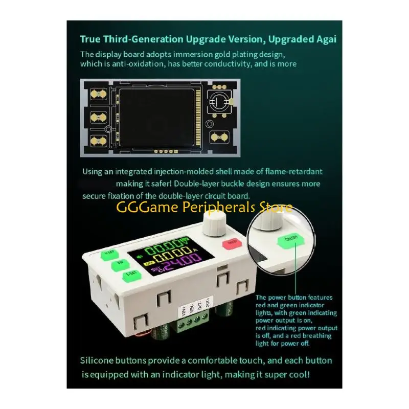 U55B Metal Case Programmable Switching Power Supply With Silicone Button And Advanced Safety Protections SK180X SK220X