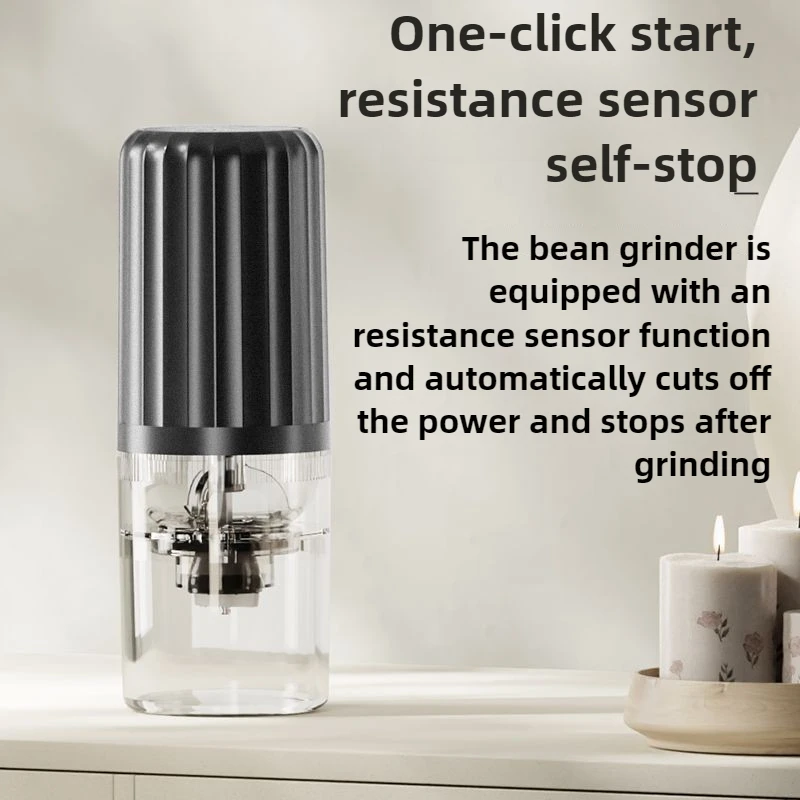 

Маленькая автоматическая кофемолка, электрическая машина для сверхтонкого порошка, бытовая перезаряжаемая кофемашина, керамический шлифовальный сердечник