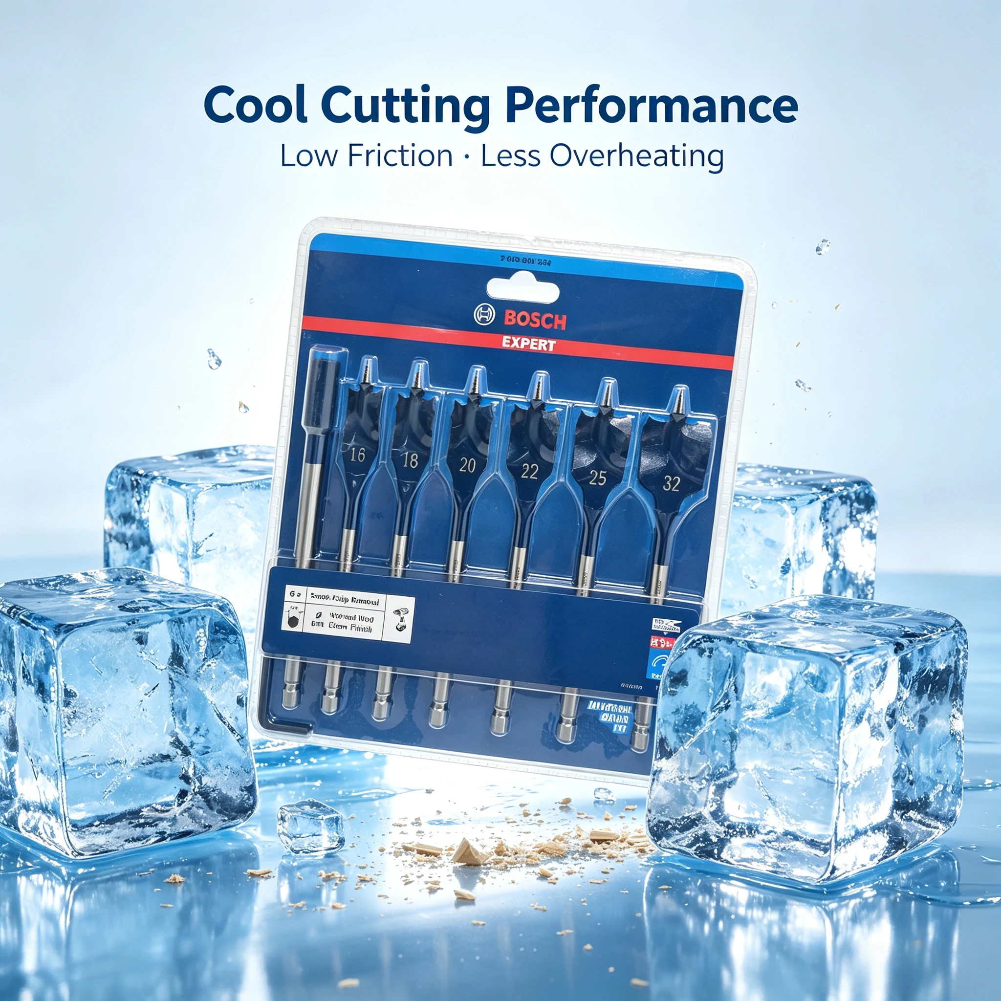 BOSCH Spade Drill Bit 7pcs Fast Wood Drilling Hex Shank Drill Accessories New and old packaging…