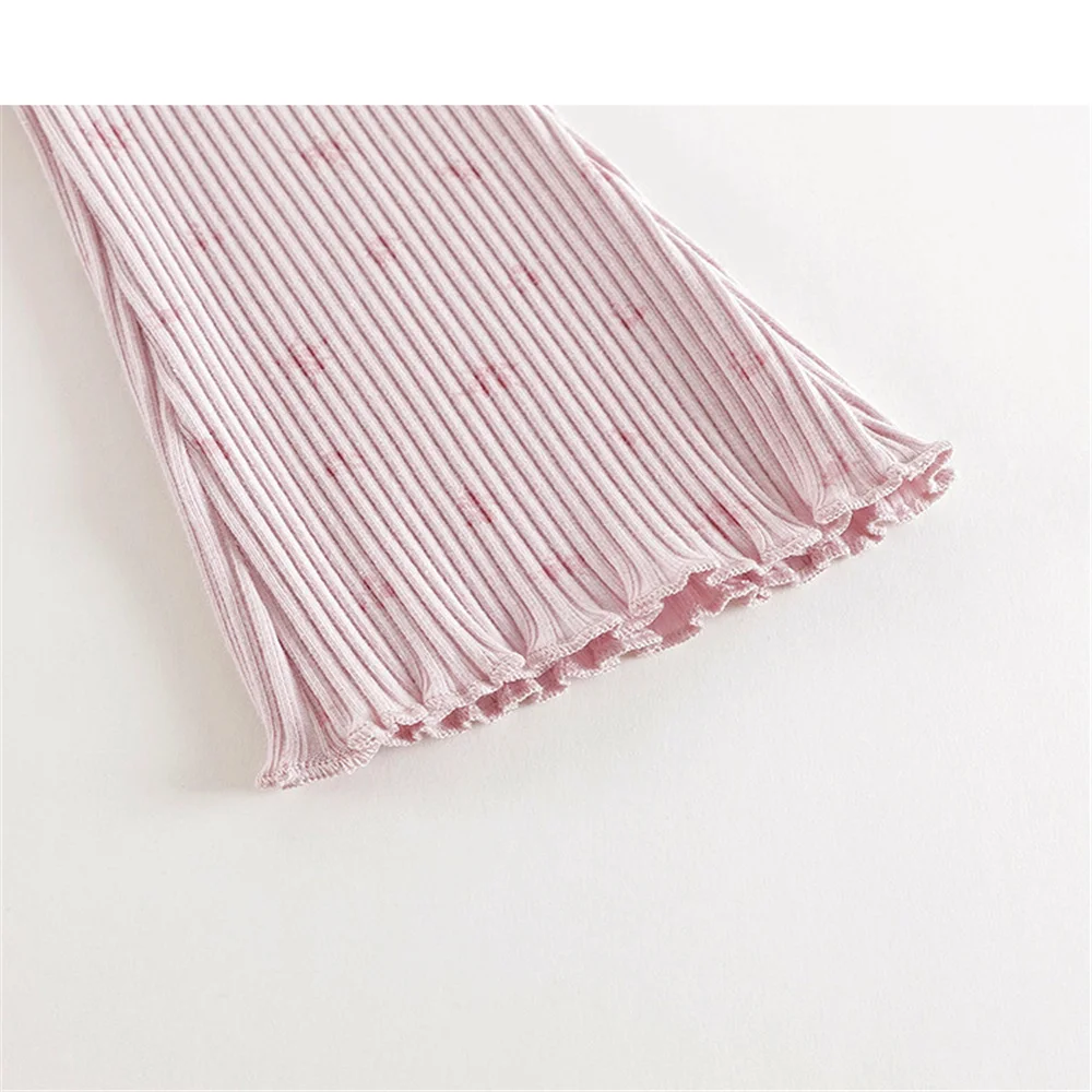 2 قطع ربيع الخريف الوليد فتاة الملابس لطيف الكرتون المطبوعة الطفل البلوز + طماق القطن طفل الملابس