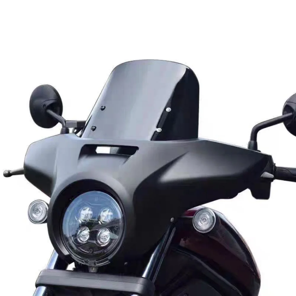 Compatible with Honda CM1100 Rebel CMX1100: Pig head fairing, spoiler, headlight cover, windshield accessories for CM1100