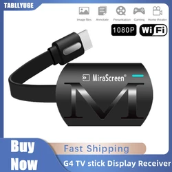 TABLLYUGE G4 TV stick Wifi Display Receiver DLNA Miracast Airplay Mirror Screen HDMI-compatible Android IOS Mirascreen Dongle