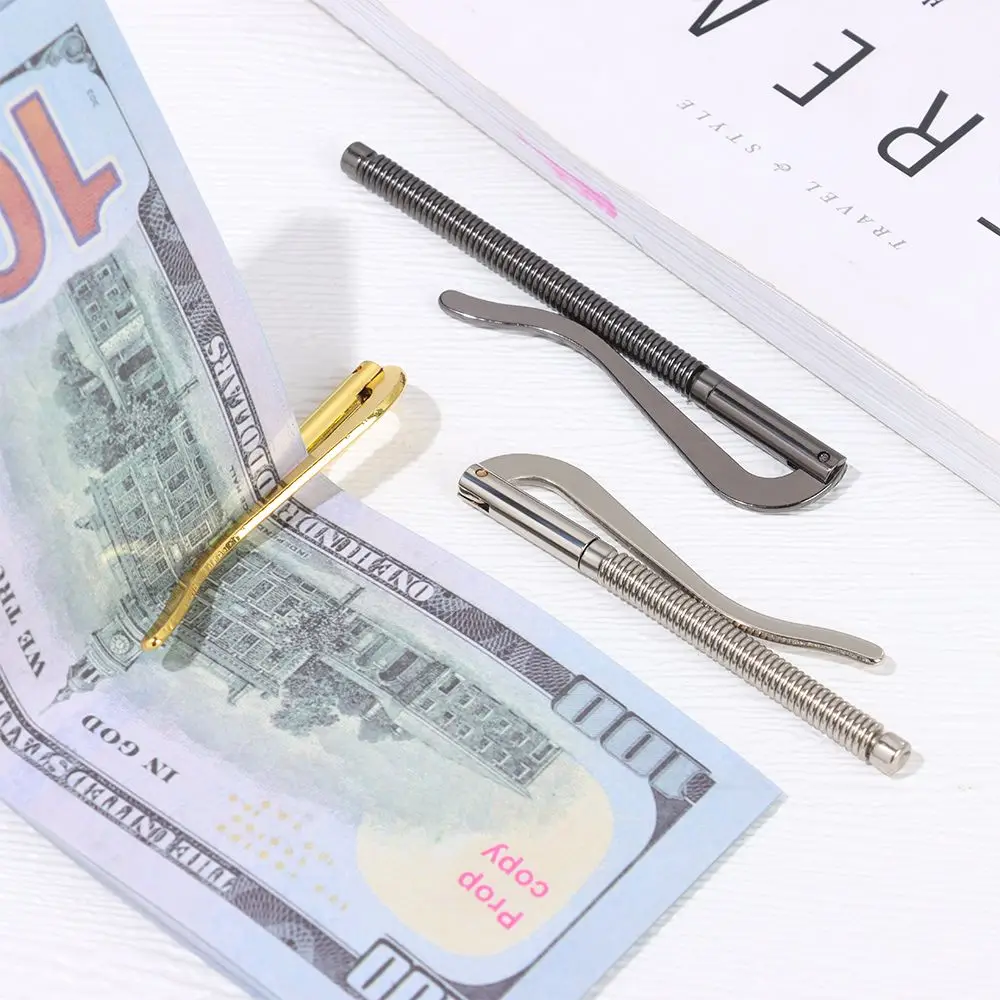 High Quality Bifold Metal Replace Parts Cash Holder Money Clip Bar Wallet Spring Clamp