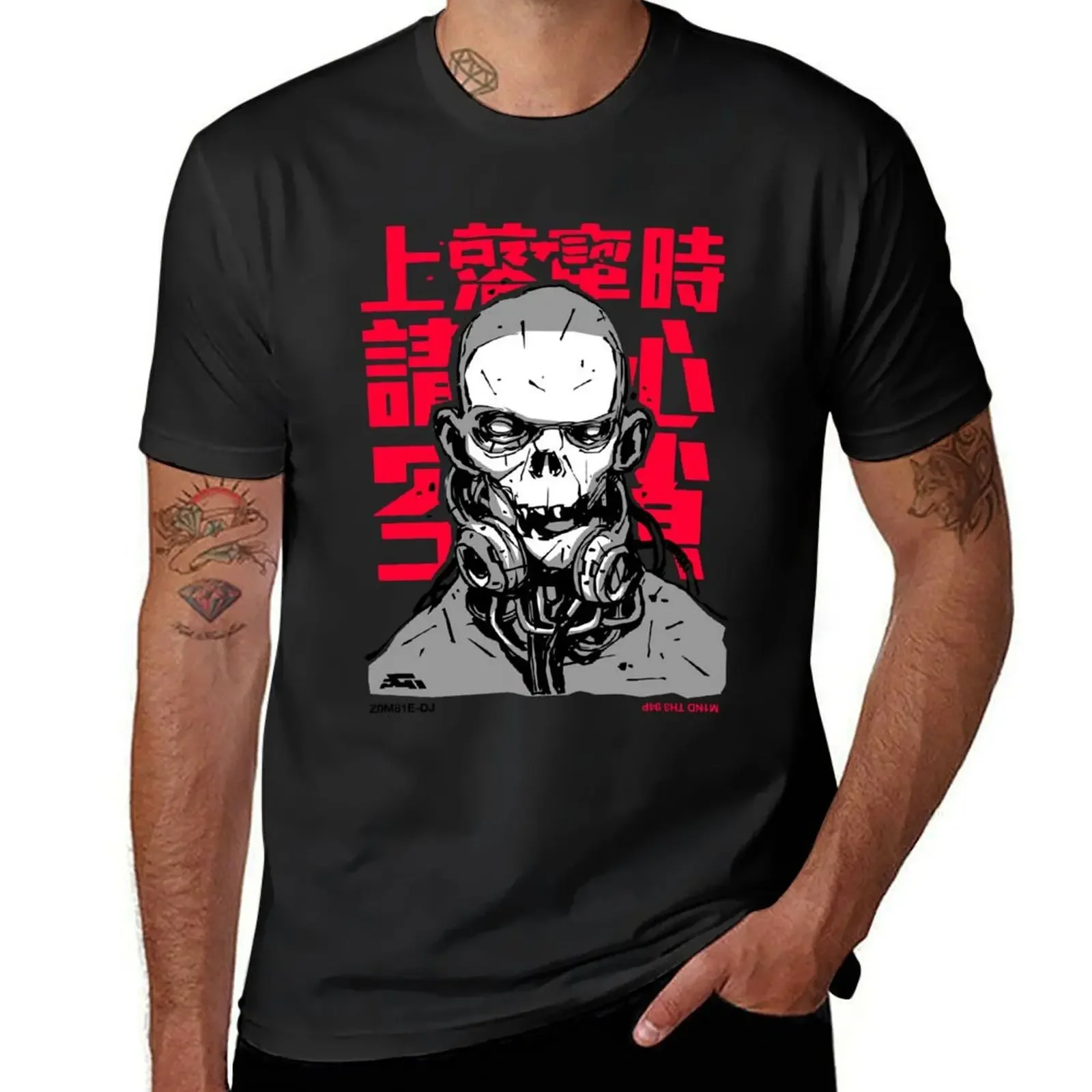 

Zombie DJ T-Shirt summer 2025 summer clothes cute tops graphic tee shirt T-shirt men