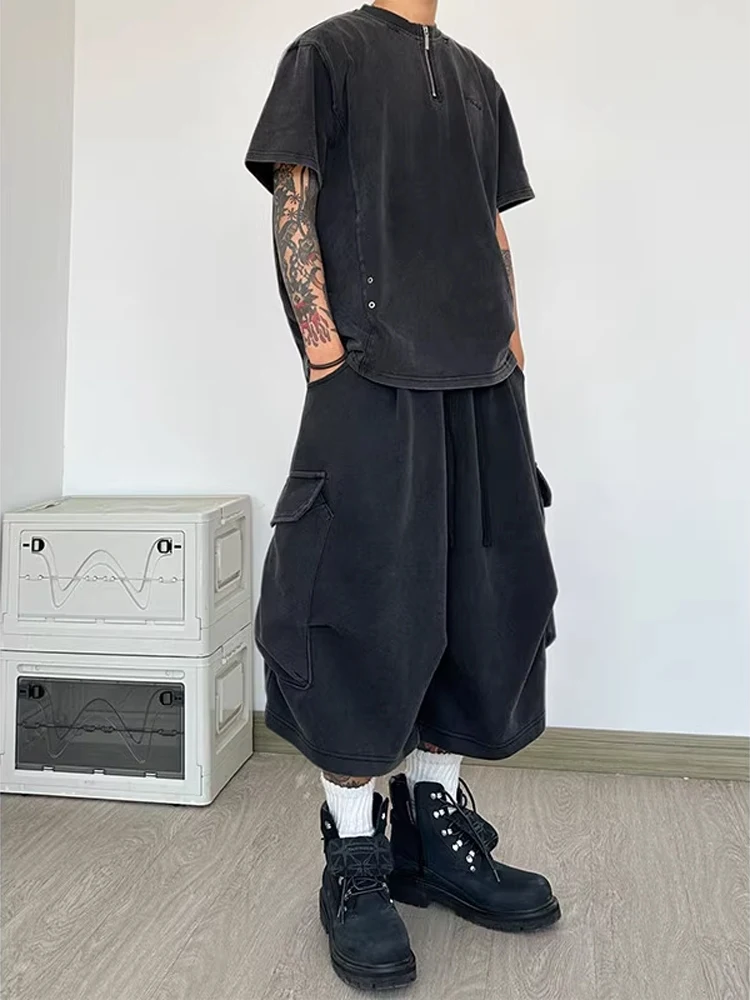 

Спецодежда с талией в американском стиле ретро, мужские летние спортивные штаны Cleanfit, широкие спортивные штаны, свободные брюки Seven-Five, прямые брюки-трубы