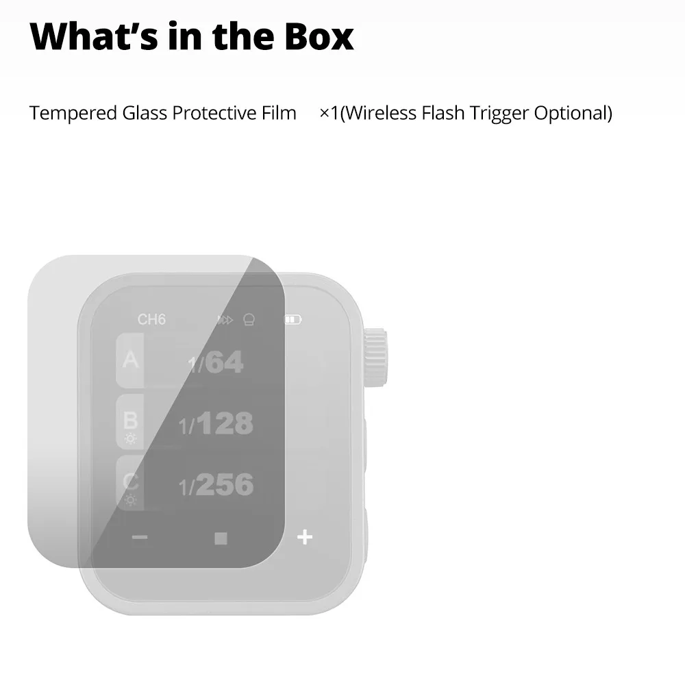Screen Protective Film for Godox X3 Xnano Flash Trigger Tempered Glass LCD Display Window Acrylic Protector Panel