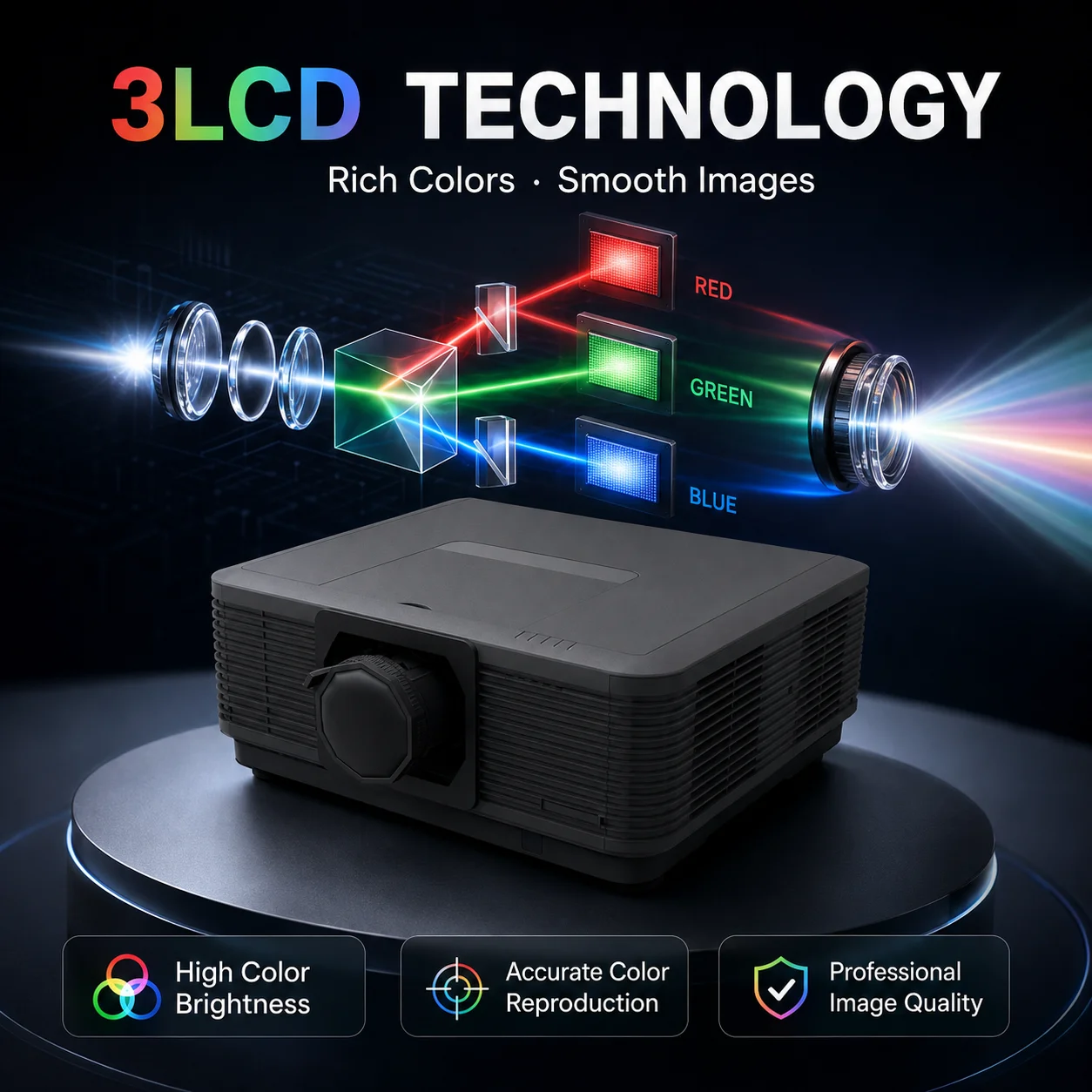 10000 ANSI Lumens Large Venue Laser Projector for Immersive Projection Museum and Projection Mapping