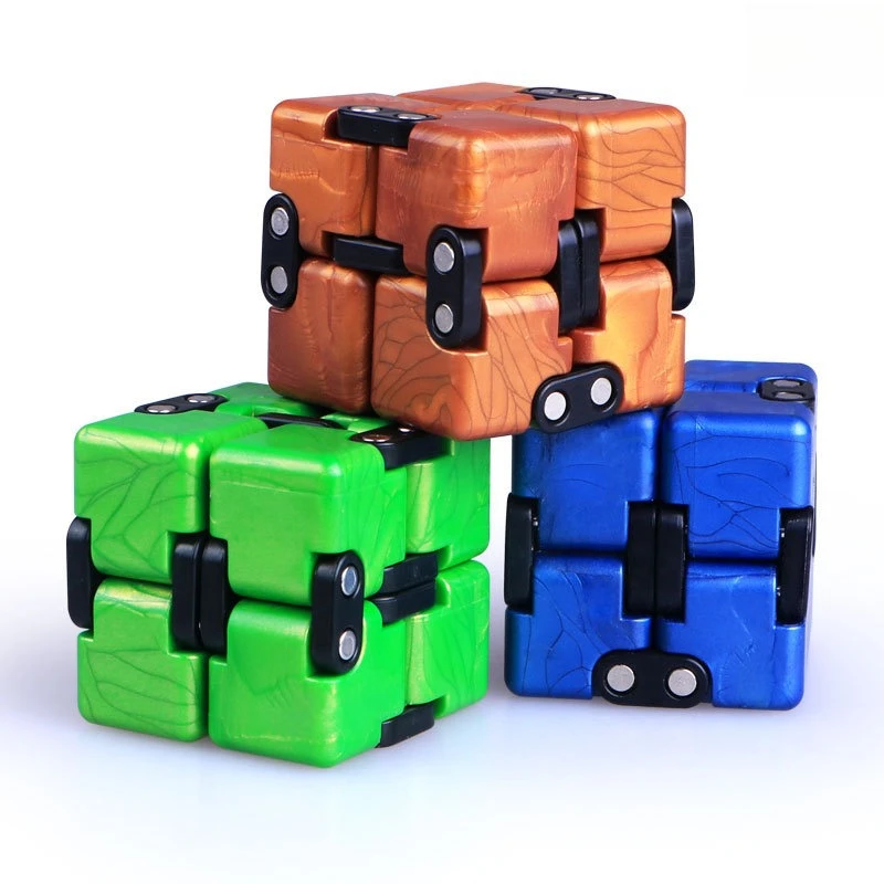 Cubo infinito edc antiestresse alívio reduzindo brinquedo aliviar ansiedade sensorial mesa de escritório brinquedo antiestresse coisas descompressão