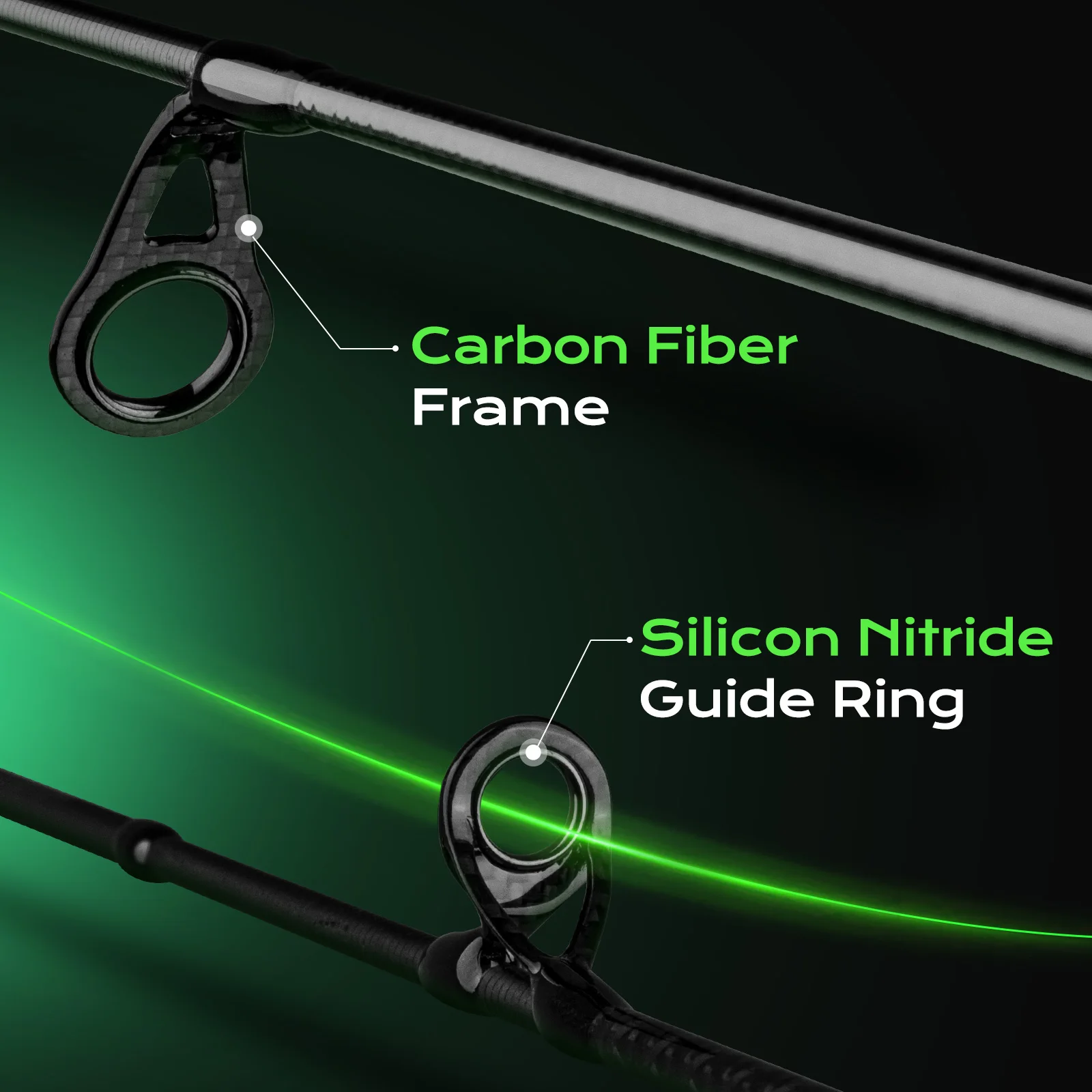 تسليم الجمجمة الذئب 58 جرام خفيفة الصيد قضبان 30 + 24T TORAY ألياف الكربون فوجي العلوي الدائري 0.8-3 جرام إغراء الوزن الغزل قضيب مسبوك