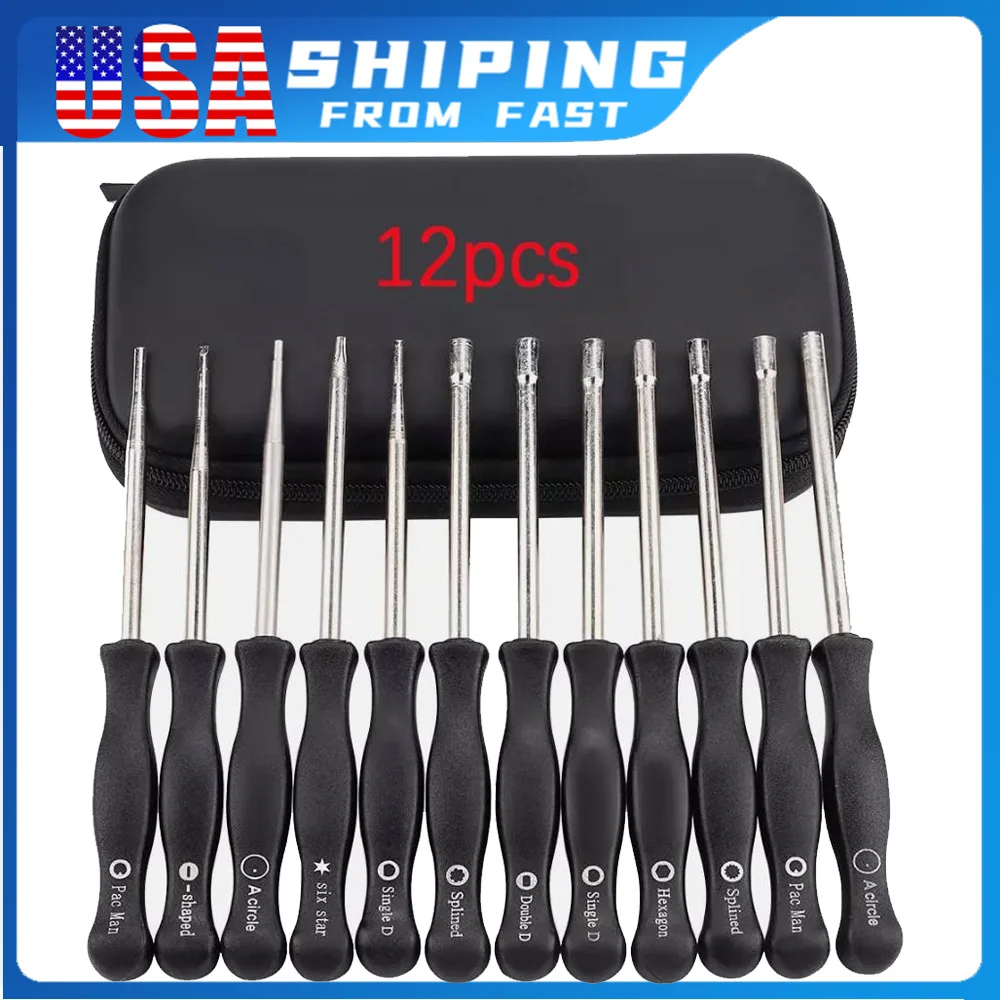 

12pcs Carburetor Adjustment Tool Multi-head Tune-up Screwdriver Set Car Repair Motorcycle Accessories For Chainsaw Trimmer