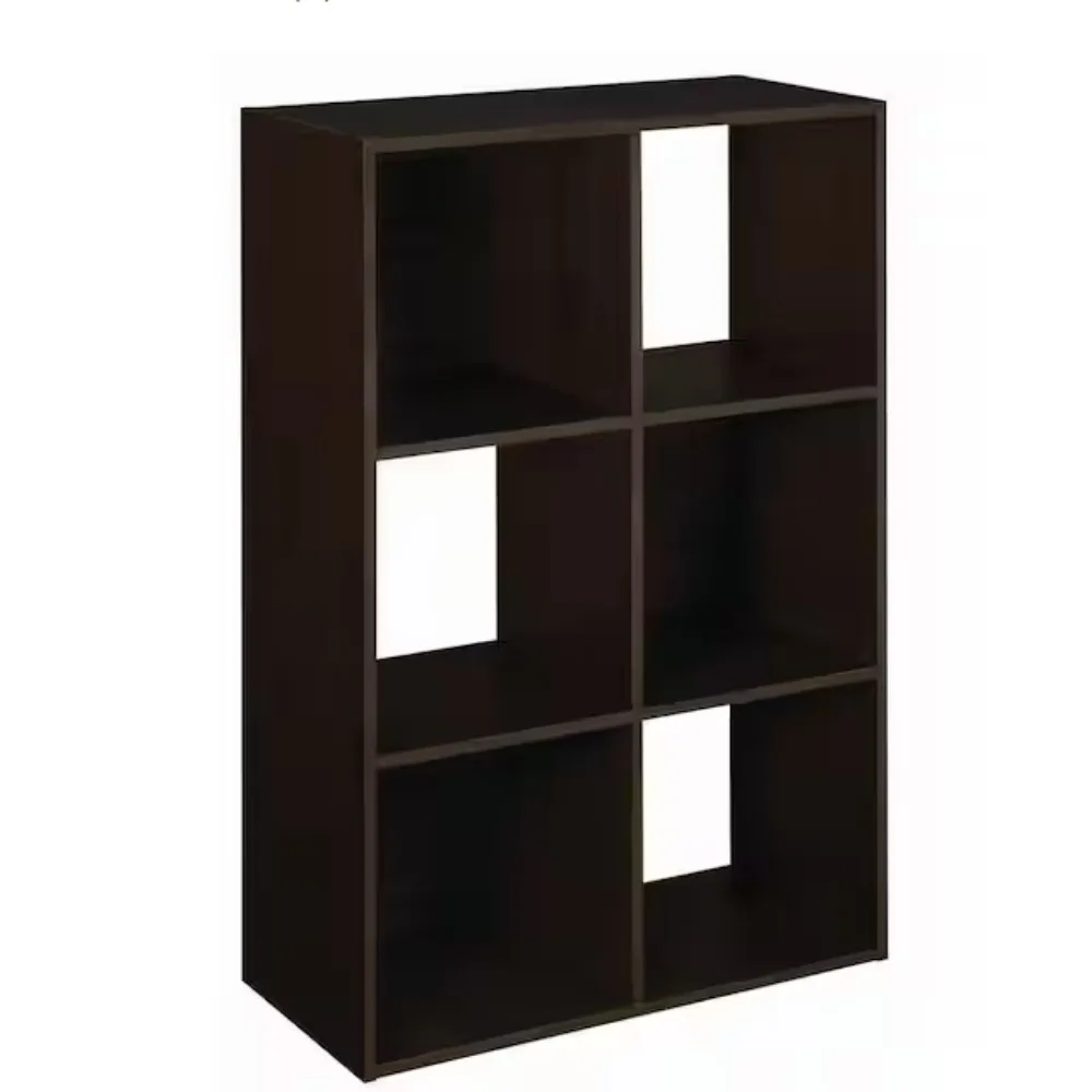 6 Cube Storage Shelf Organizer Bookshelf, Stackable, Vertical or Horizontal, Easy Assembly