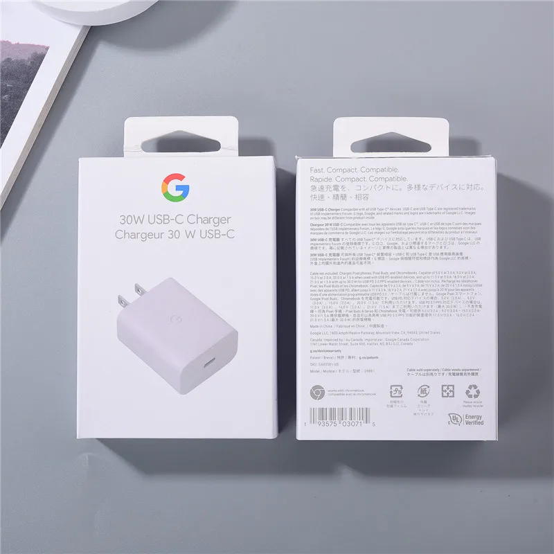 Google 30W PD Carregador Rápido, Adaptador de Parede de Energia, USB C para USB C Cabo para Pixel 8, 7, 6 Pro, 8A, 7A, 6A, 5A, 4XL, 4A, UE, EUA, Reino Unido, 100cm