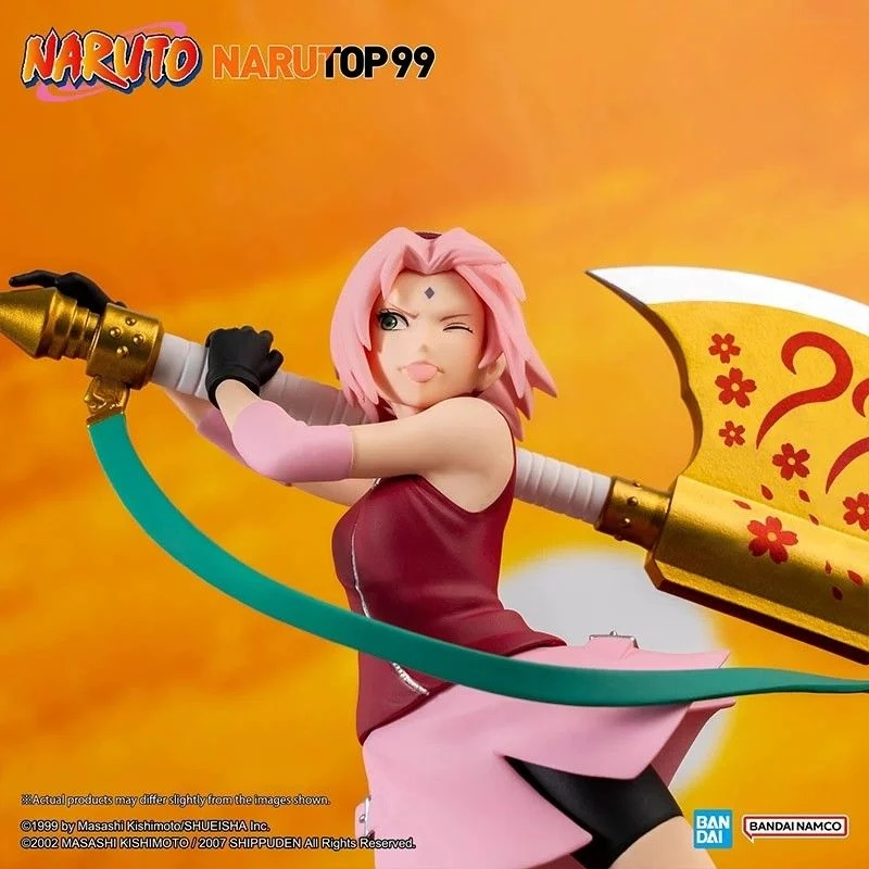 Bandai 16cm Top99 Haruno Sakura Naruto Shippuden Action Figure PVC Model Figure Collectible Ornament Model Toy Birthday Gift