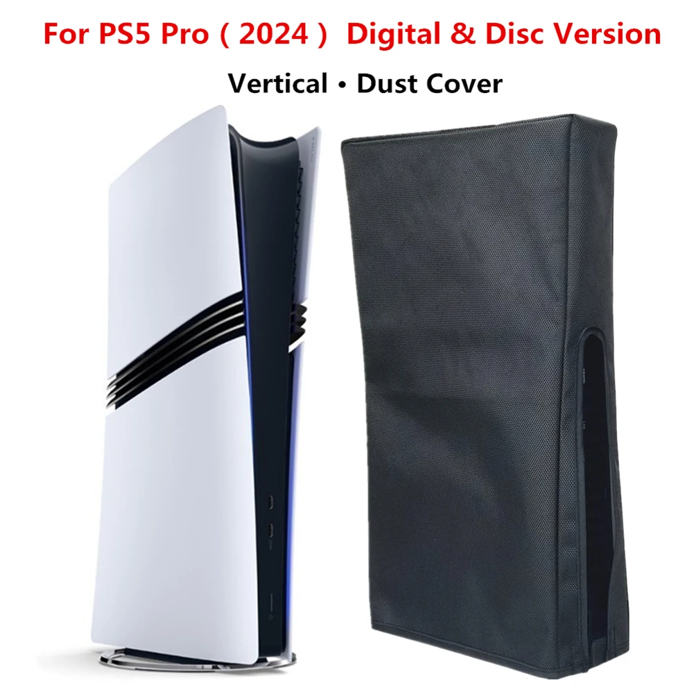 Vertical Dustproof Sleeve For PS5 Pro Console Protector Case 1680D Oxford Cloth Anti-Scratch Dust Cover For PS5 Pro Digital Disc