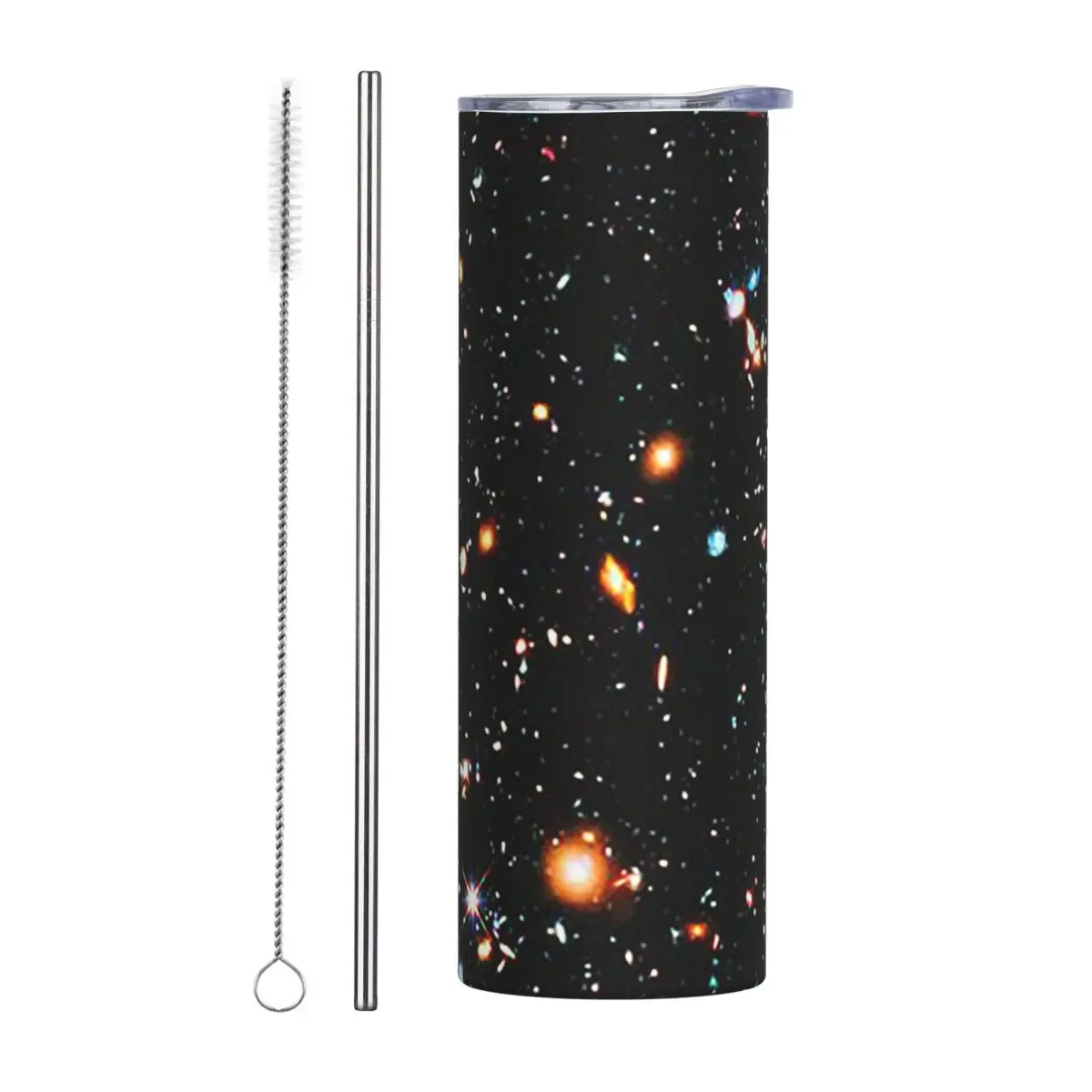 Hubble Extreme Deep Field Stainless Steel Tumbler Vacuum Insulated Mug Thermal Cold Cup Straw With Lid 20oz