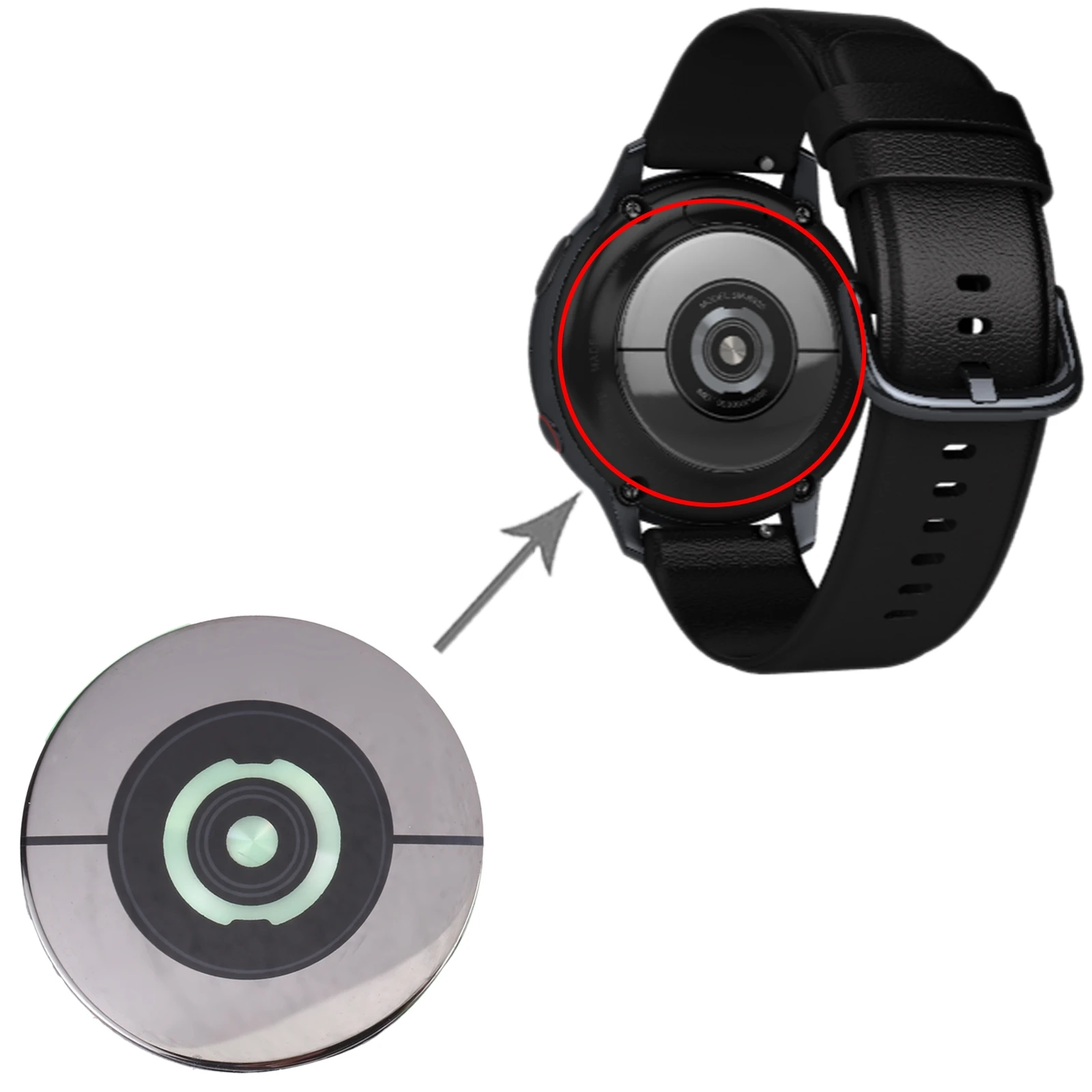 For Samsung Galaxy Watch Active 2 SM-R830 Rear Back Glass Lens Cover