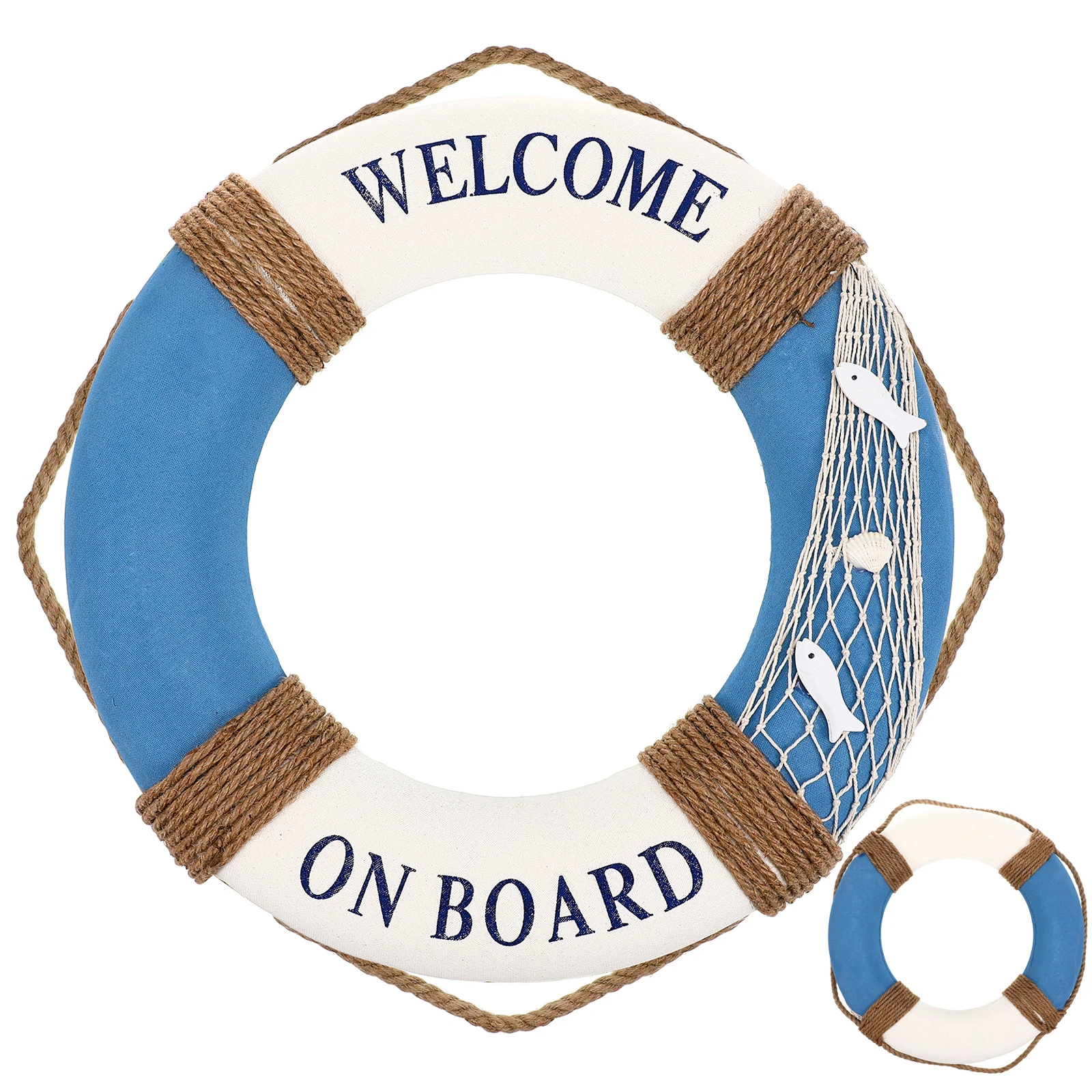 

ABOOFAN Ocean Decor Nautical Buoy Life Wall Hanging Foam Cloth 50cm Mediterranean Home Outdoor Decoration