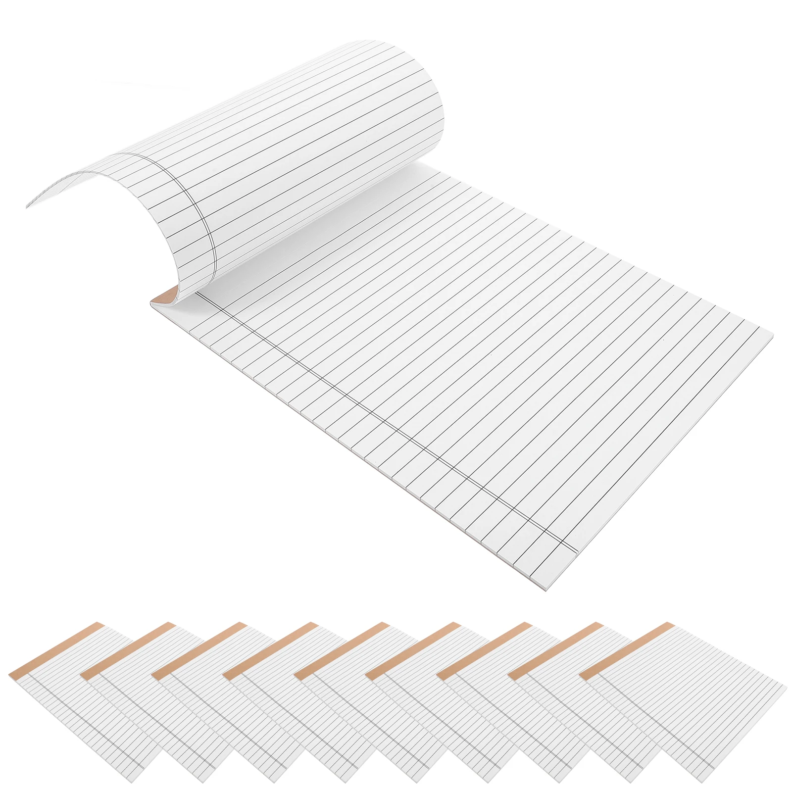 

10Pcs Legal Pads 203x280mm 30 Pages Yellow Tearable Ruled Notepads for Home School Office Memo Writing Legal Notepads