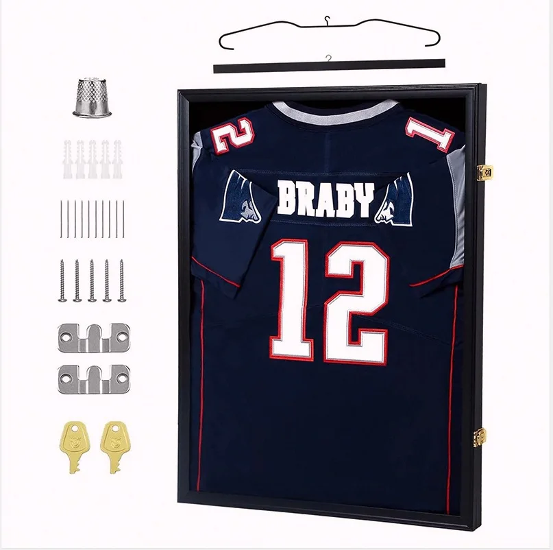 

Jersey Frame Framing Display Photo Frame Collection Blue Ball Football Rugby Jersey Wall Display Picture Frame Home Decoration