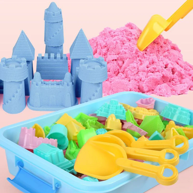 Slow-moving Sand Montessori Magic Water Slime Plasticine Clay Kit Dynamic Cloud Play for Kids 3-5-7-10 Years Children\'s Games