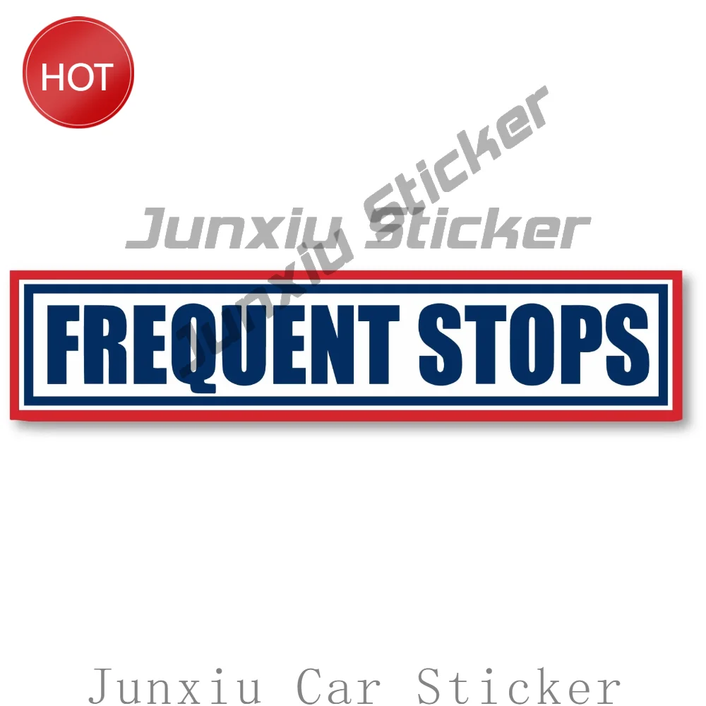 Frequent Stops Mail Delivery Meter Reader Courier PVC Car Sticker Novelty Decal For Bumper Driver Awareness Car Accessories