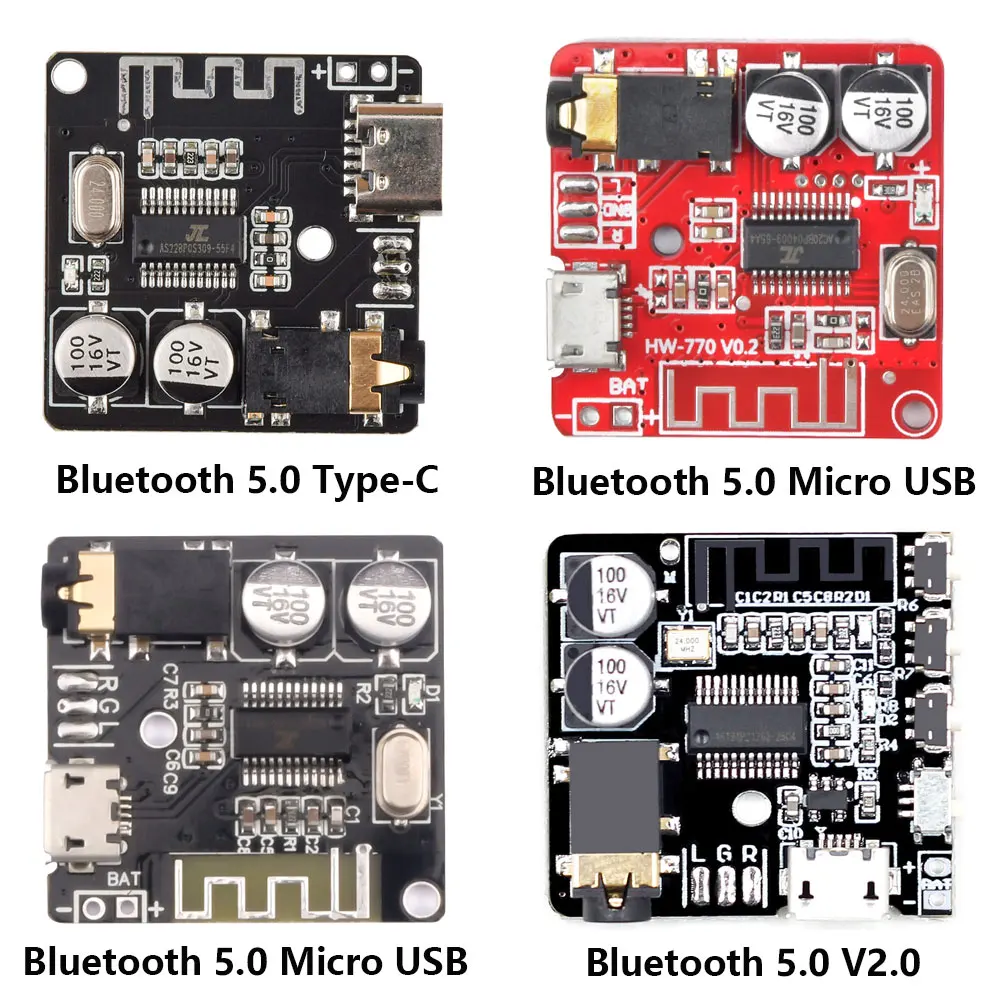 Bluetooth Audio Receiver Board Bluetooth 5.0 MP3 Lossless Decoder Board Wireless Stereo Music Module 3.7-5V XY-BT-Mini